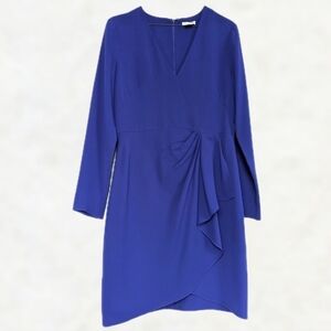 Shoshanna Lior Long Sleeve Front Wrap Skirt Mini Dress -sz 4 *REPAIRED*